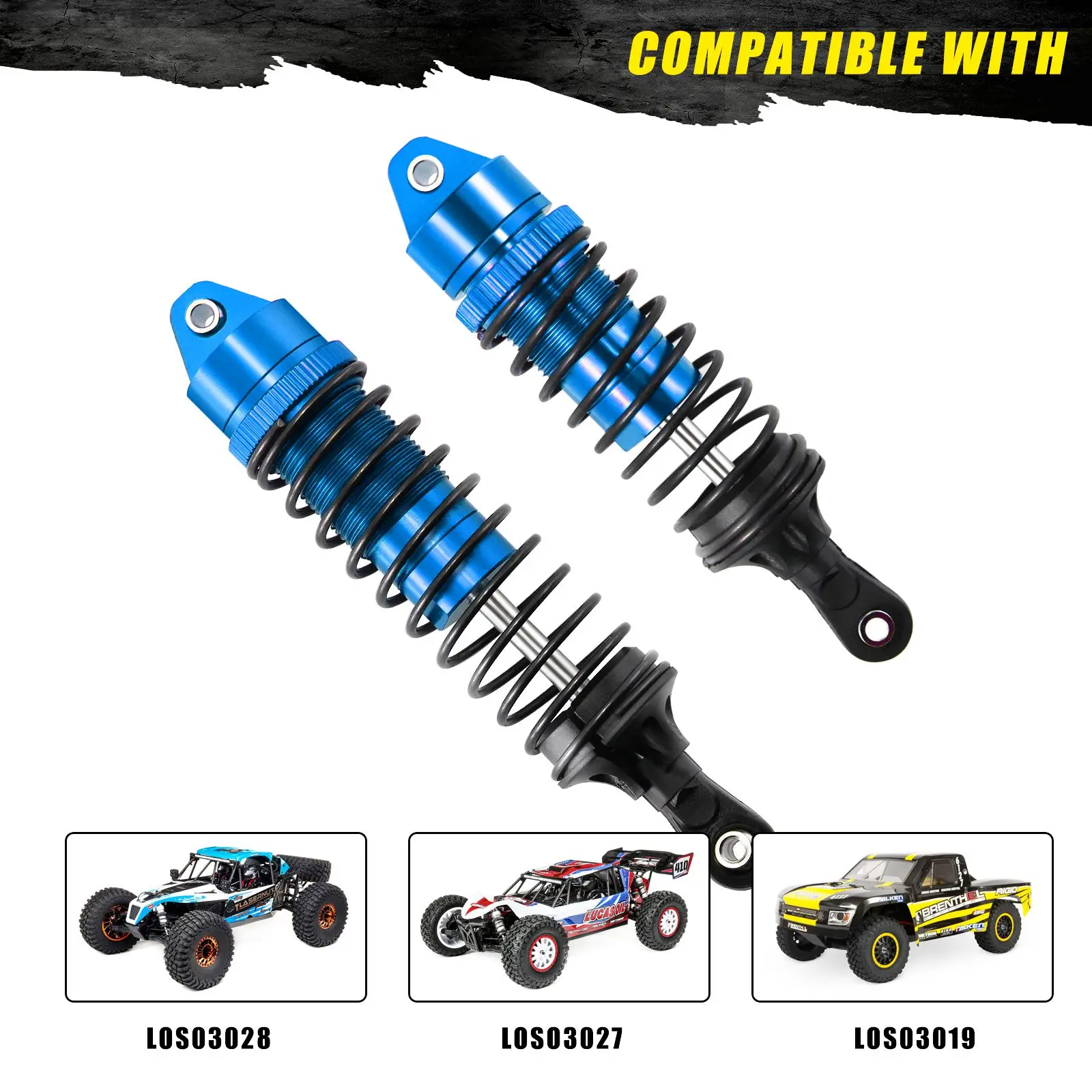 

DWNRC 4 шт. полностью металлические RC пружины, удары для LOSi Lasernut U4, стойкость 1/10, для внедорожников (стандартных), обновление деталей