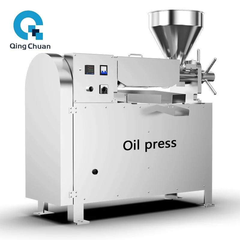 

Oil Press Machine S06 5200W Commercial Peanut Flaxseed Cold Squeezer Business Sesame Sunflower Seeds Pepper Coconut Extraction