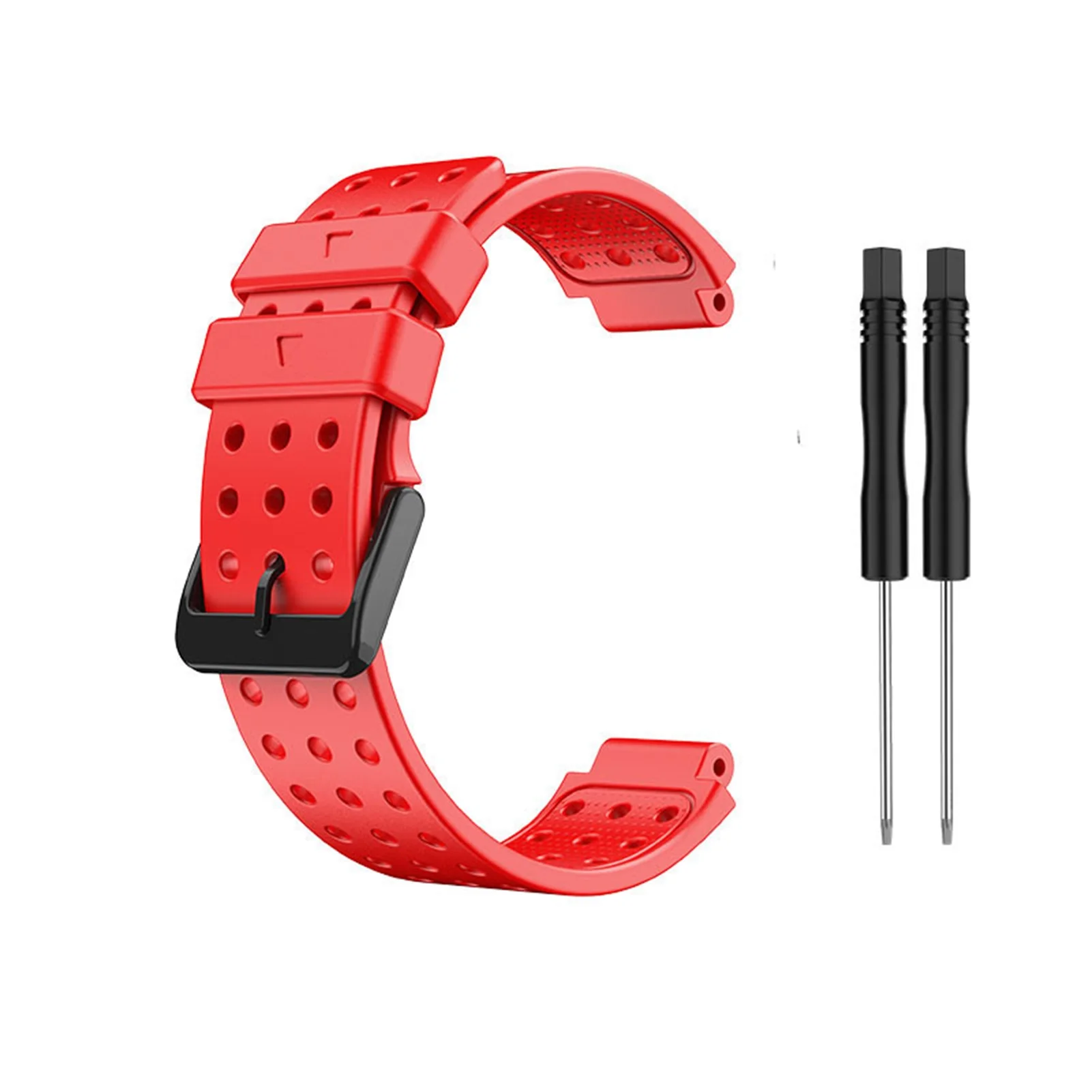 Premium Silicone Watch Band with Tool - Wear Resistant Replacement Strap