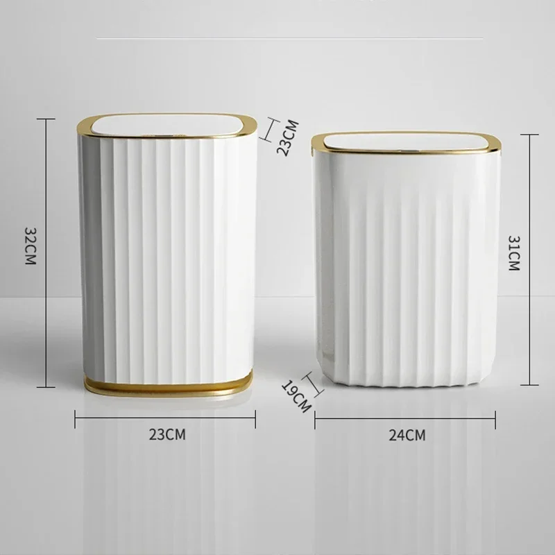 

Bin Trash Trash Automatic Induction Waterproof With Kitchen Induction Waste Ripple Lid Can Smart Can Large-capacity Water