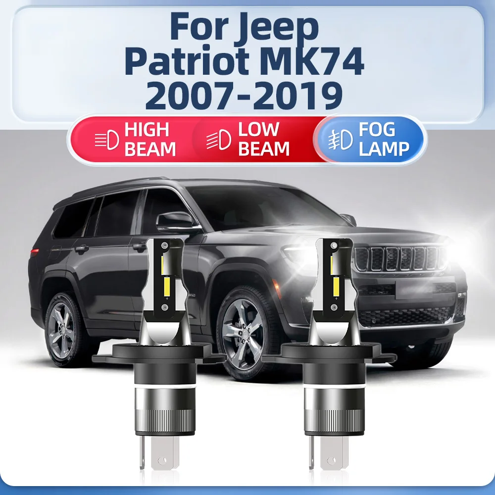 

20000LM H4 LED Car Headlight Bulbs 120W Turbo Auto Lamps 12V 6000K For Jeep Patriot MK74 2007-2013 2014 2015 2016 2017 2018 2019