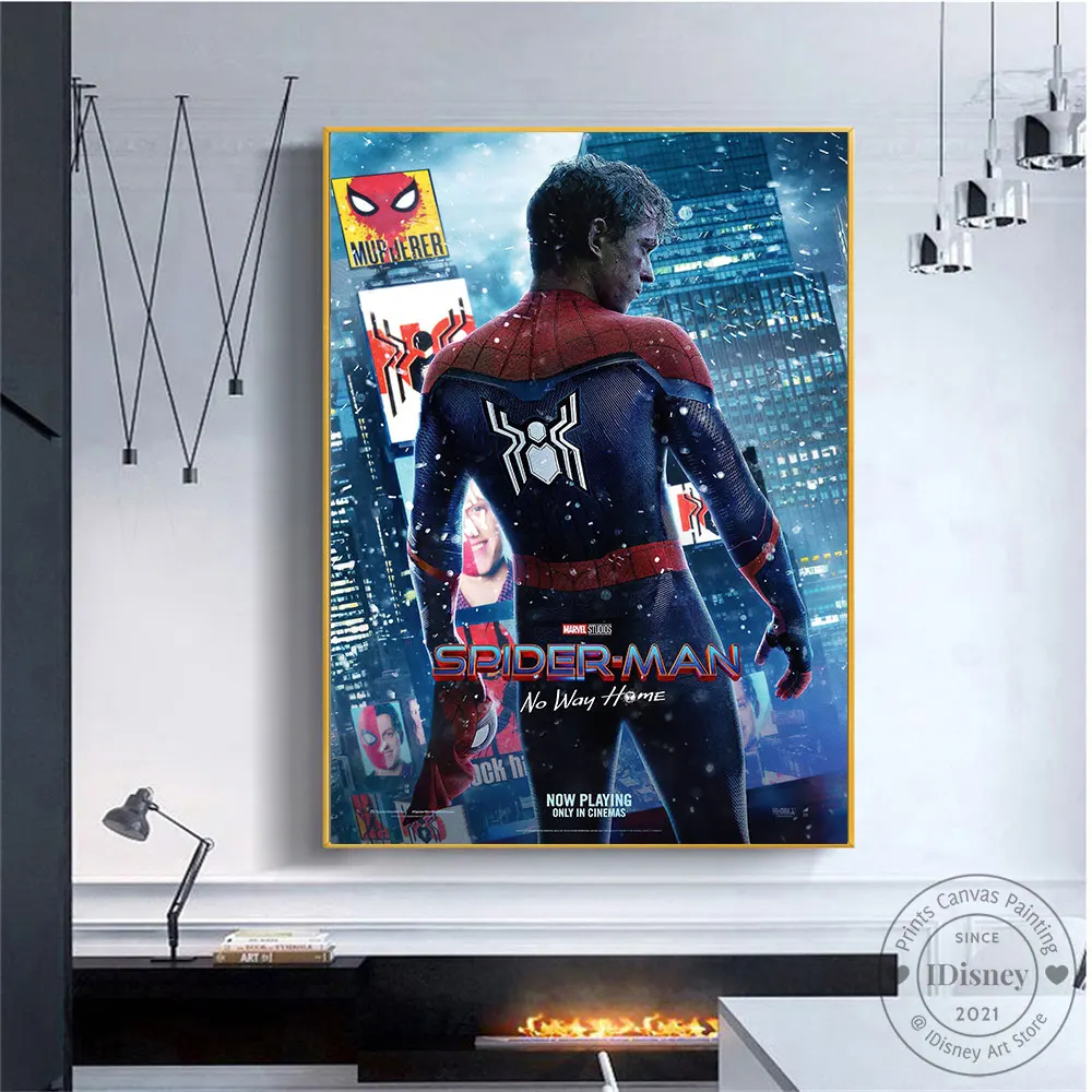 Marvel film più caldi Spiderman No Way Home Poster dipinti su tela stampa  Wall Art immagini di animazione per soggiorno decorazioni per la casa -  AliExpress