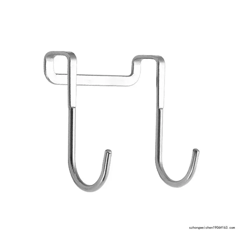28GF Stainless Steel Hook Storage Rack Door Back Hat Towel Storage Coat Small Hanger
