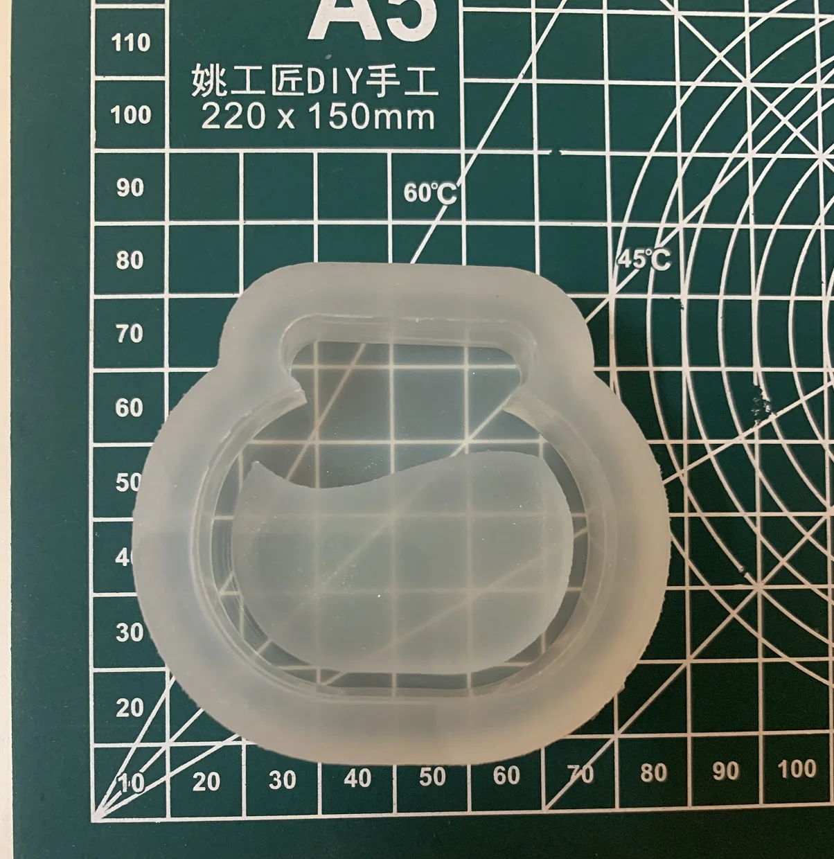 Wsy-248 3D Cute Fish Tank Quicksand Bottle Resin Shaker Mold Round Silicone Mold Handmade Replica Mold Game Fish Jar Shape