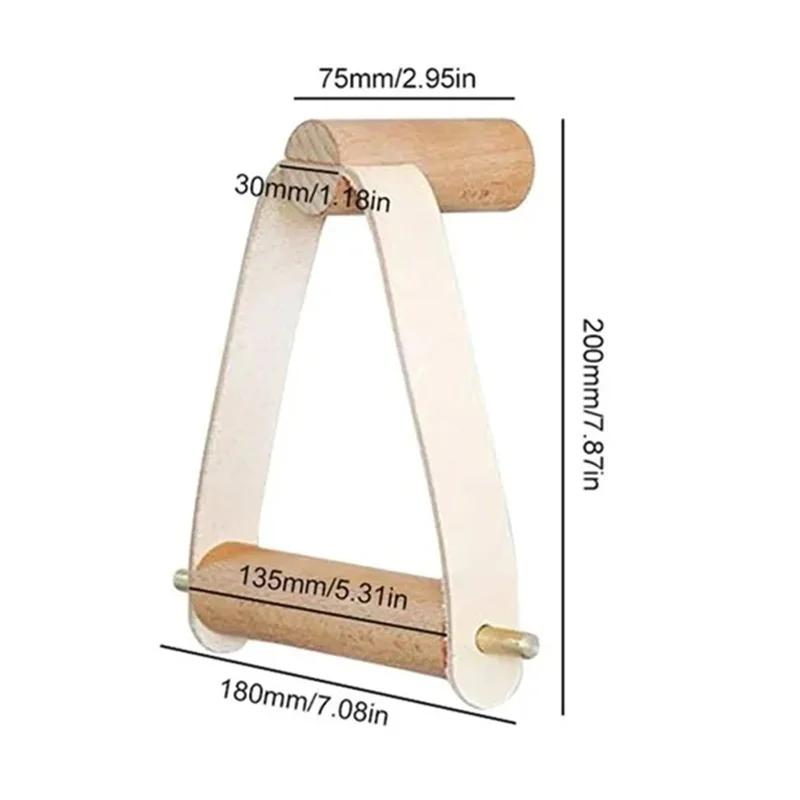 1pc Wooden Vintage Toilet Paper Roll Holder toilet paper holder toilet paper rack toilet roll holder