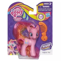 My Little Pony Polly Gold Hair Style avec peigne, Purple Rainbow Dash, Applejack, Rarity, Fluttershy, Pinkie Pie, SemiCute Logo 2