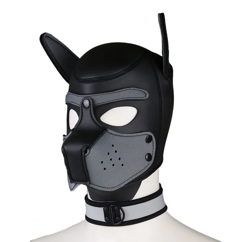 Puppy Play Bdsm Bondage Dog Mask Hood Slave Cosplay Fetish SM Adult Games Erotic Sex Toys
