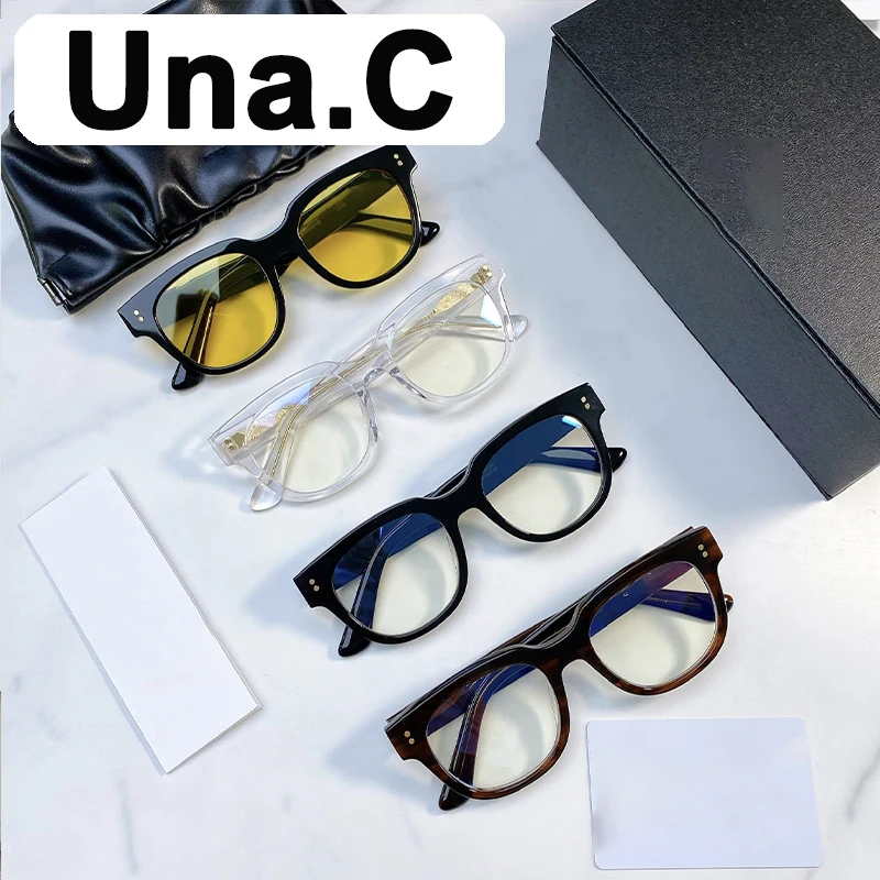 

Una.C GENTLE GM Women's Sunglasses For Man Glasses Vintage Luxury Brand Goods Designer Summer Uv400 Trendy Monst Korean