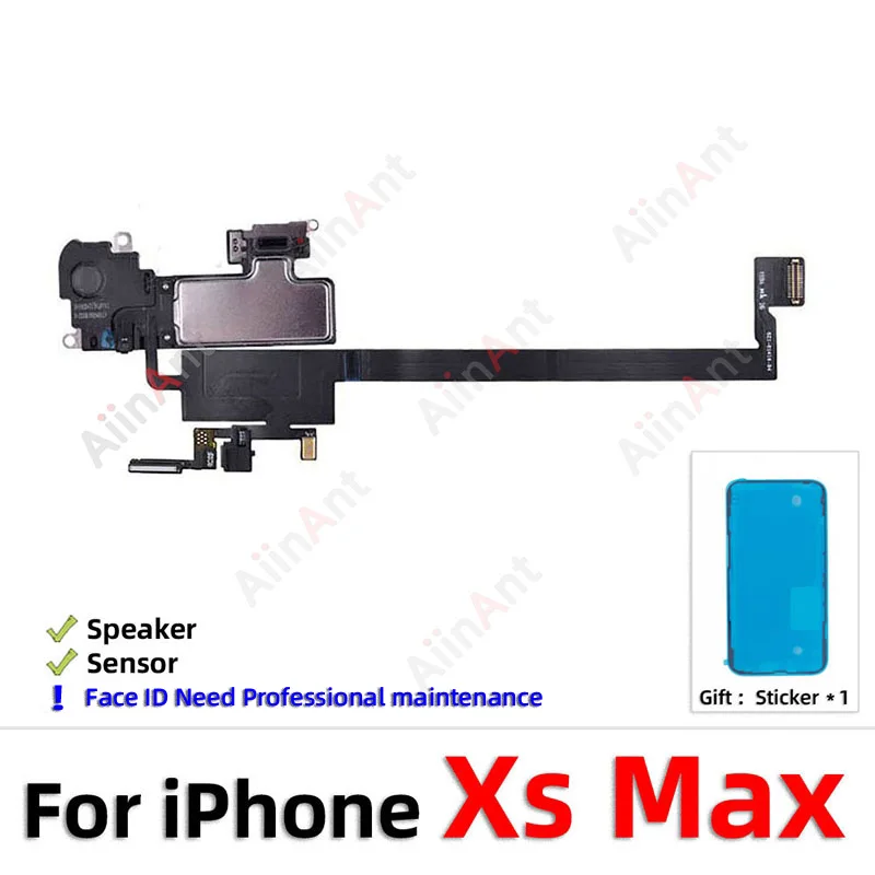 High-Quality Phone Top Proximity Sensor and Earpiece Speaker Flex Cable with Sticker, 100% OEM
