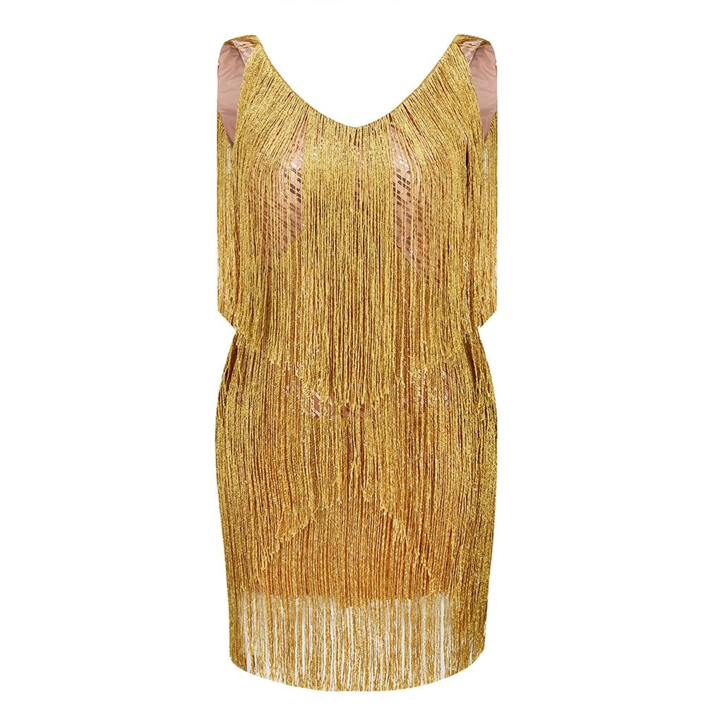 BEVENCCEL Sexy New In Tassel Gold Fringe Summer V Neck Sleeveless Luxury Mini Dress for Women Elegant Celebrity Party Dresses - AliExpress 200000345 BEVENCCEL Sexy New In Tassel Gold Fringe Summer V Neck Sleeveless Luxury Mini Dress for Women Elegant Celebrity Party Dresses - AliExpress 200000345