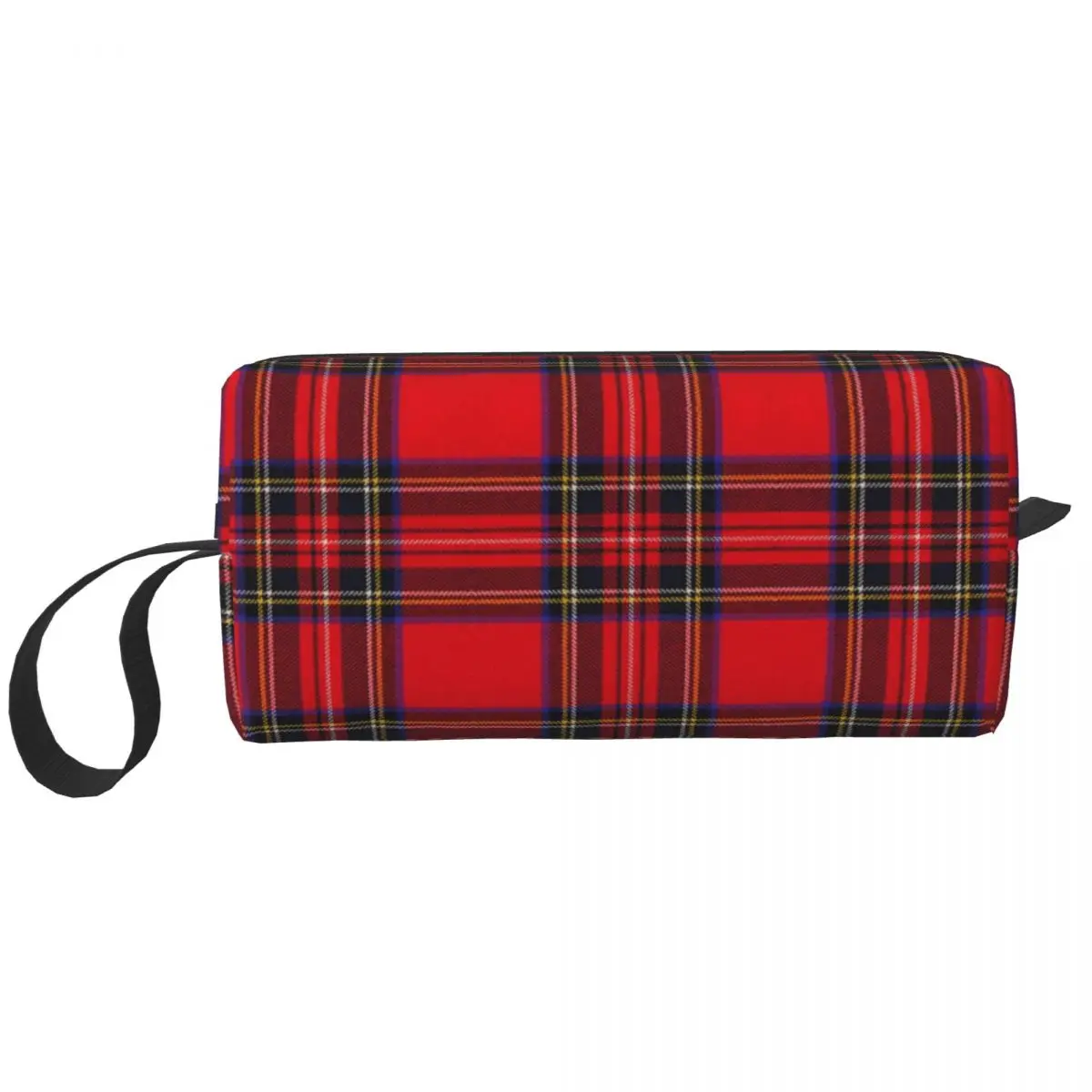 

Christmas Royal Stewart Tartan Plaid Makeup Bag Travel Cosmetic Bag Men Women Toiletry Bags Accessories Organizer