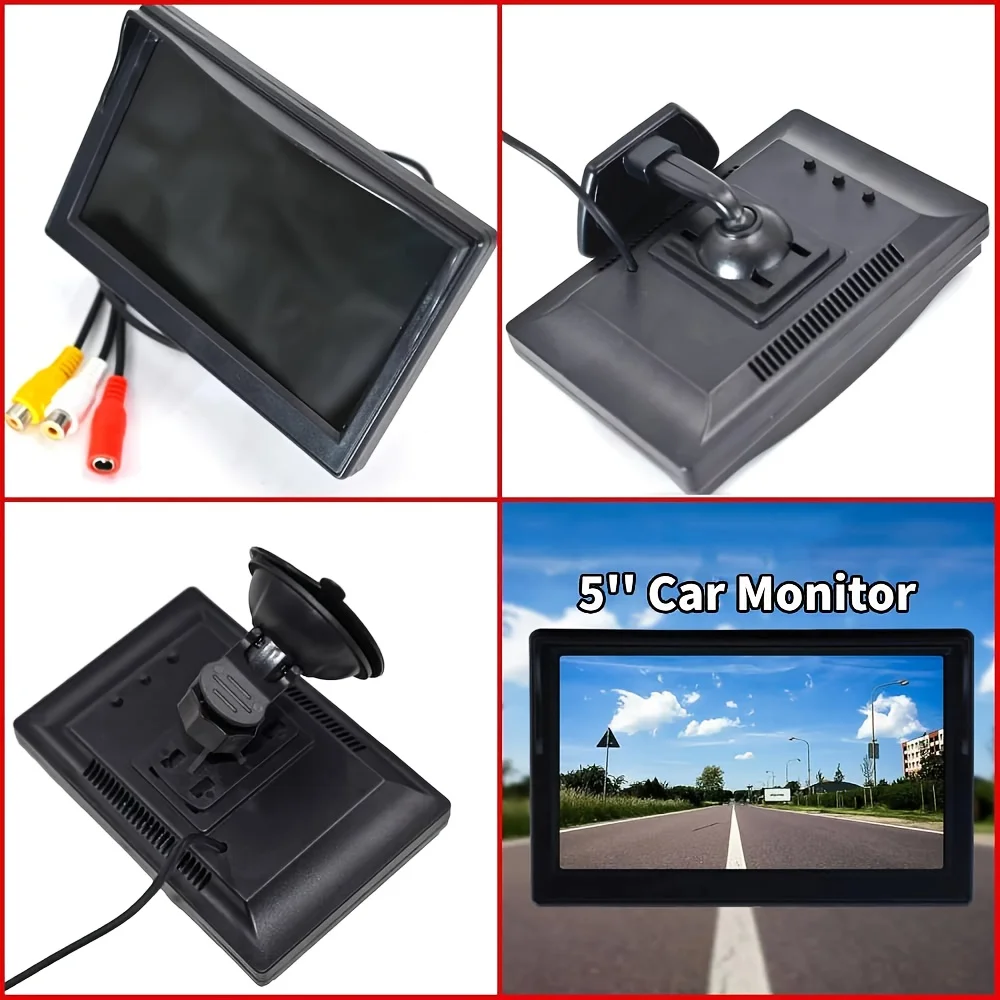 12.7 سنتيمتر سيارة كاميرا الرؤية الخلفية مراقبة احتياطية عكس نظام ركن السيارة العالمي 4LED لسيارات الدفع الرباعي بيك اب كامبر جرار RV الخ