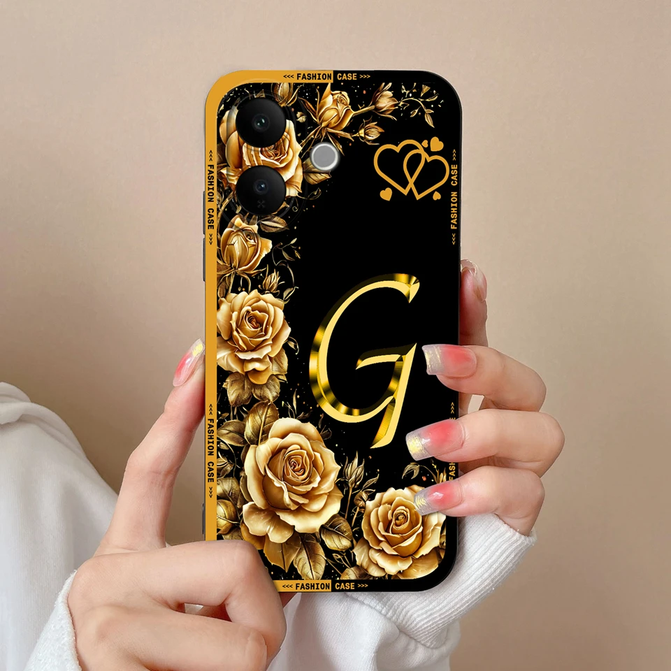 Elegant Flower Letter Design Phone Case - Beautiful Simplicity Collection