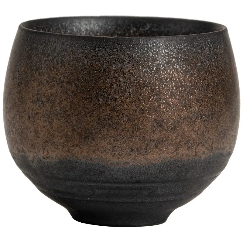 Japanese Style Tea Mugs Handmade Stoneware Tea Cup Kung Fu Set Small Single Cup Ancient Style