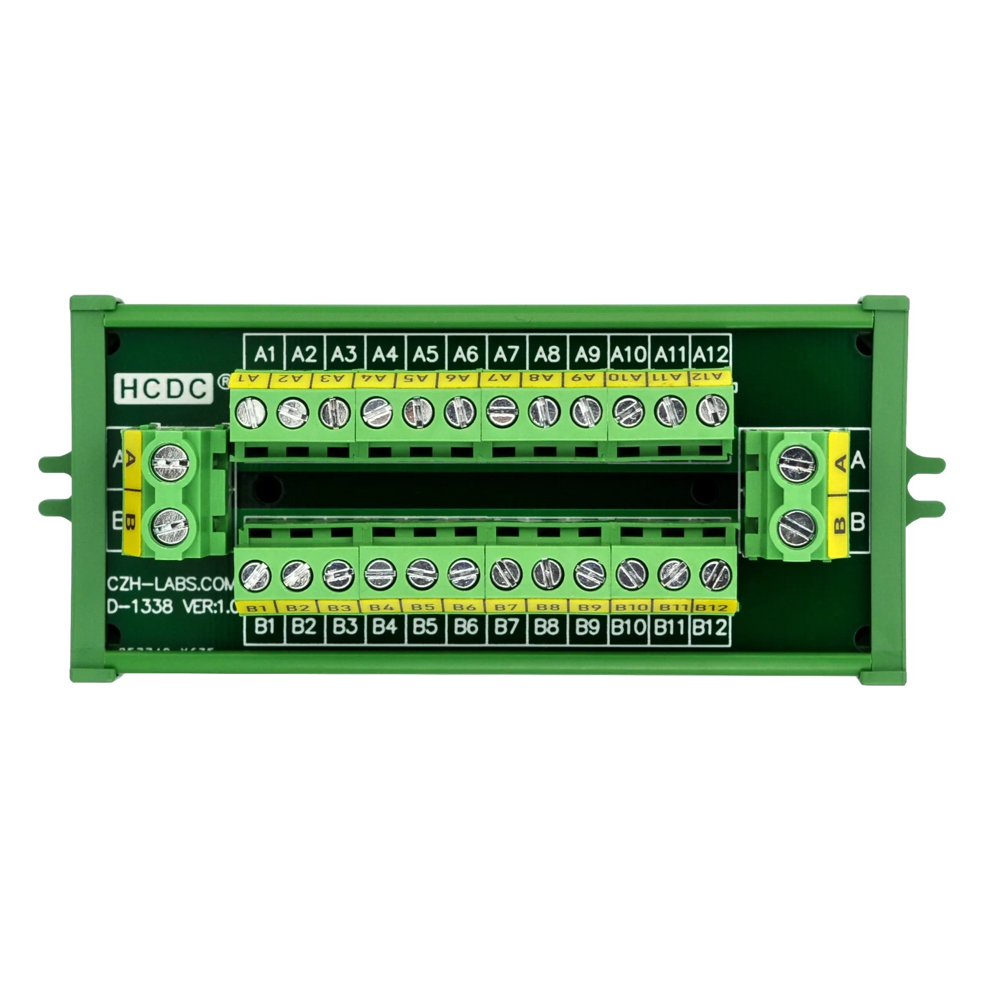 

HCDC Screw Mount 30Amp/300V 2x12 Position Terminal Block Distribution Module.