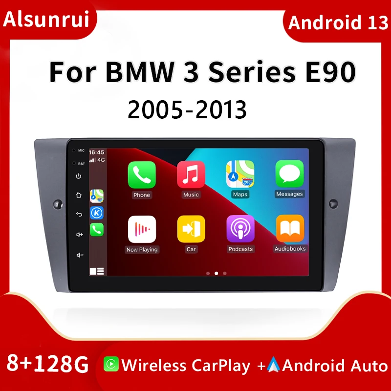 

Android 13 Car Radio For BMW E90 E91 E92 E93 3 Series Wireless Carplay Auto Multimedia Stereo Video Player Head Unit GPS Navi BT