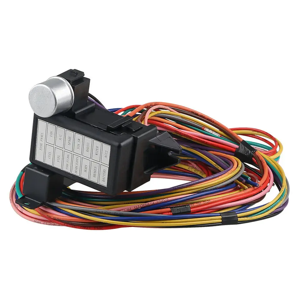 14-circuitkabelboom, voor Hot Rod Kabelboom met Draad Elektrische Stabiele Verbinding Veilig voor Klassieke Auto's