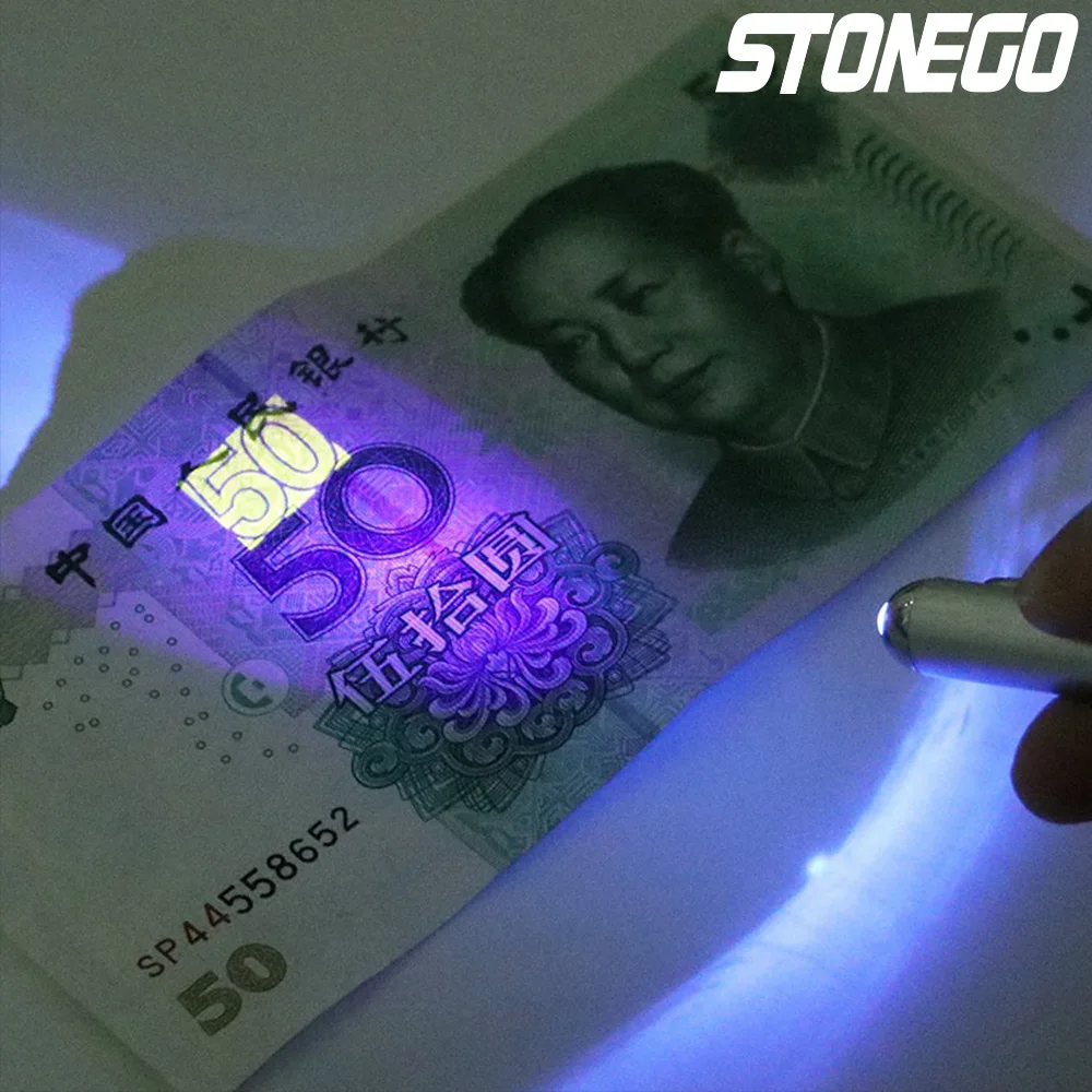Invisible ink pen STONEGO Invisible Ink Pen Novelty Plastic Material Ballpoint Pens With Uv Light Magic Secret Ballpoint