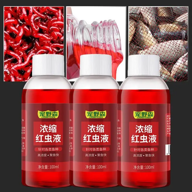 100ml Fish Bait Additive Concentrated Red Worm Liquid High Concentration  Fishbait Attractant Tackle Food For Trout Cod Carp Bass - Fishing Lures -  AliExpress