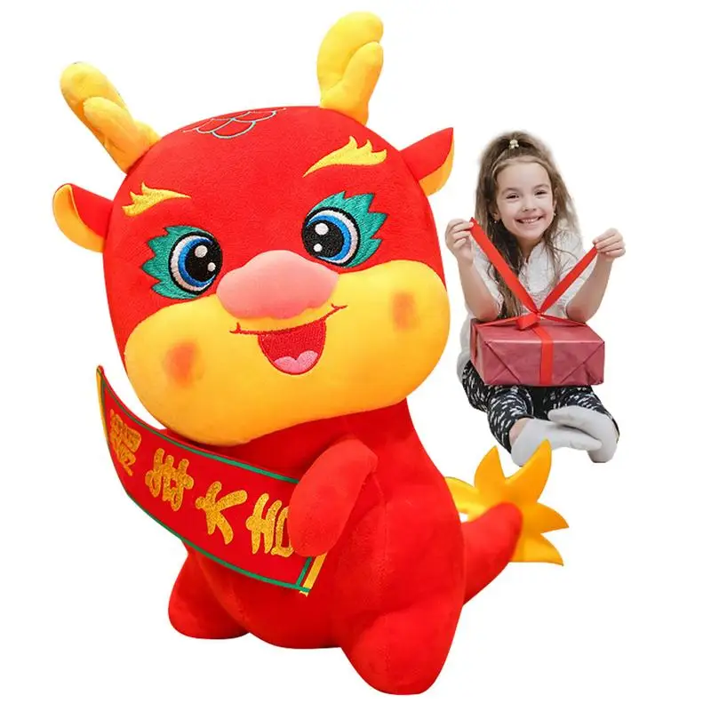 

Year Of The Dragon Plush Year Of The Dragon Chinese New Year Decoration Standing Posture Dragon Plushies For Spring Festival