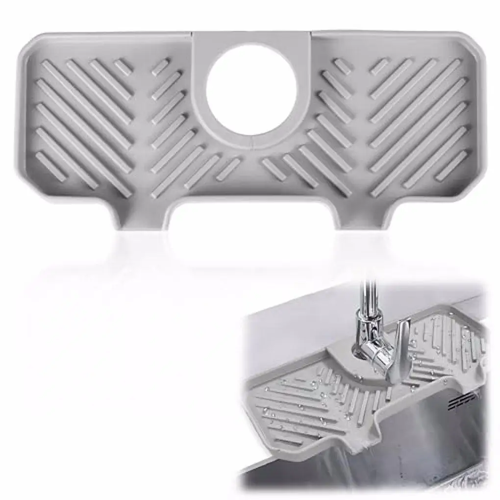 

Silica Gel Sturdy And Durable Silicone Faucet Mat Easy To Clean And Wide Application Made