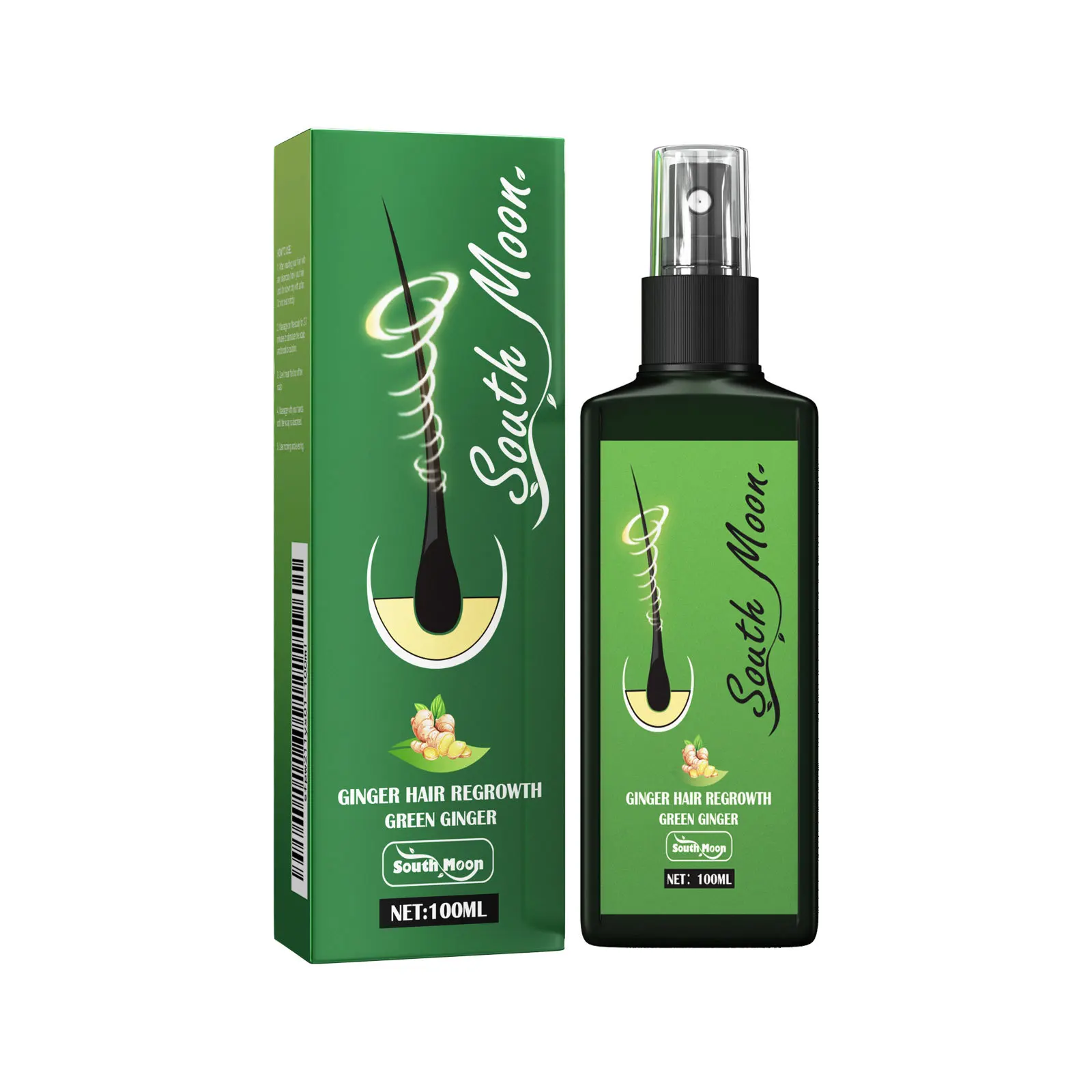 Ginger Hair Spray Promote Growth Anti Loss Improve Thin Dry Breakage Hair Nourish Root Scalp Damaged Treatment Hair Grow Spray 2
