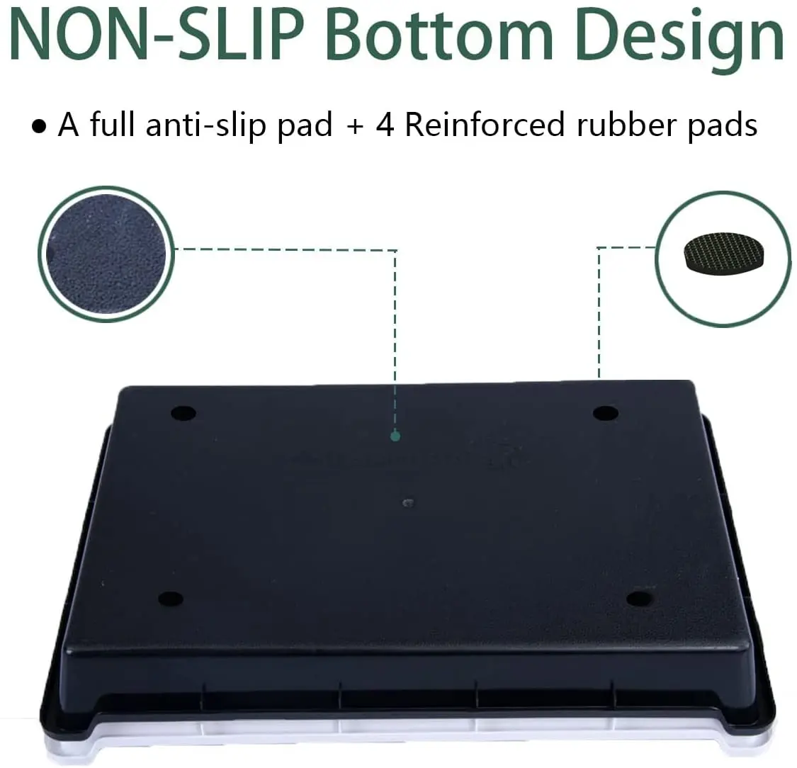Naturehydro Trimming Tray with Dry Sift Tools Trim Bin for Pollen and Herbs with Screen 2-in-1 Herb Sifter 150 Micron Screen