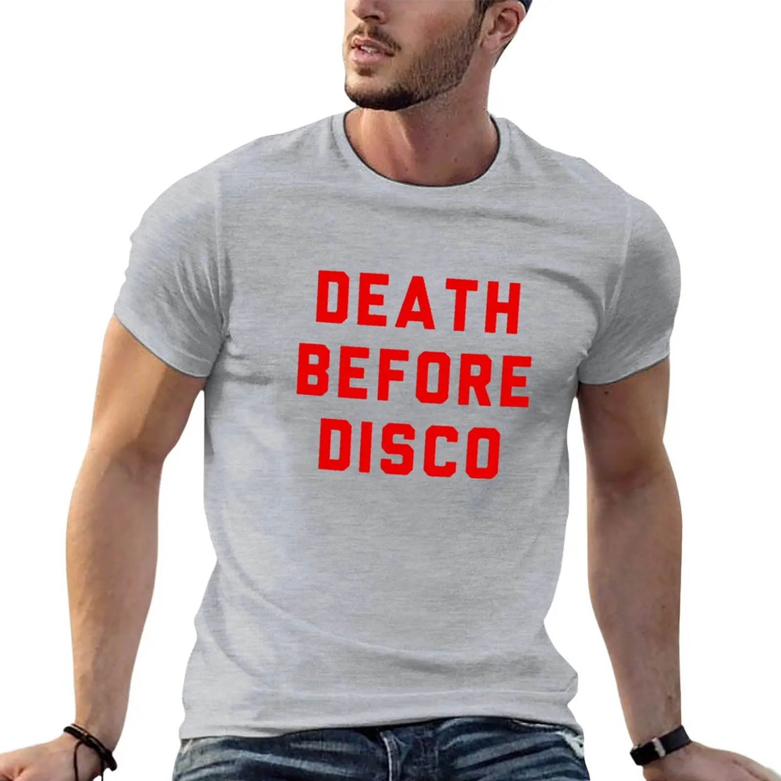 

Stripes Death Before Disco Judge Reinhold T-Shirt tees blanks Short sleeve tee men graphic t shirts