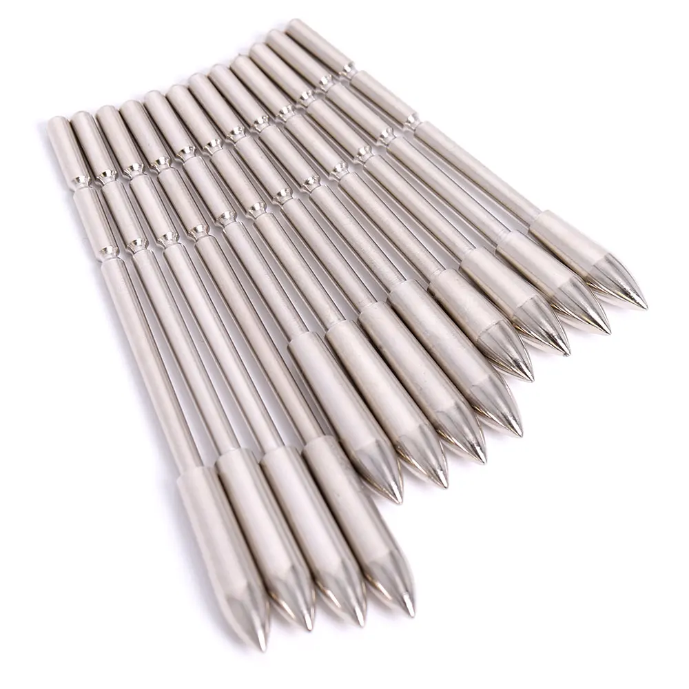 

3pcs ID 3.2mm Stainless Steel Insert Arrow Point 80-120 Grains for Archery DIY Arrow Head