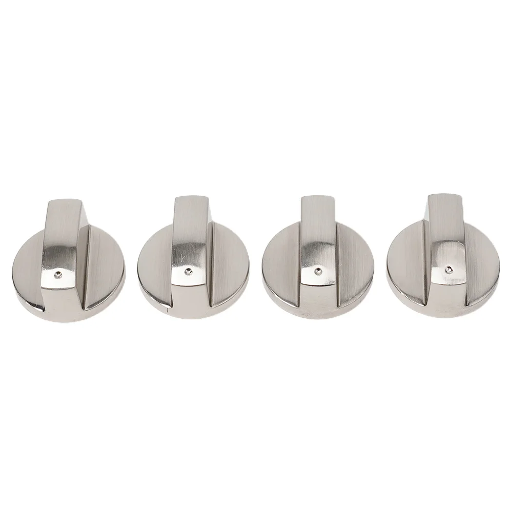 Gas Stove Knobs 4PCS 6mm Modern Kitchen Electric Cooker Oven Hob Control Switch Household Hardware Replacement Tools