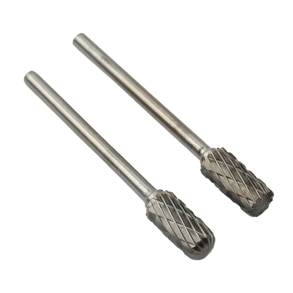 

10*/set 1/4 Double-Cut Tungsten Steel Carbide Rotary Burr Die Grinder Shank-Bit Silver Tool Accessories