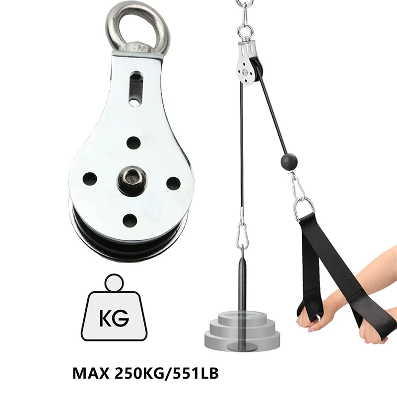 Katrol Kabelsysteem DIY Gewicht Fitnessapparatuur Set Professionele armkrachttraining onderarmtrainer voor Home Gym Het Trainen Van Biceps Triceps Schouders en Rug Katrol Kabelsysteem DIY Gewicht Fitnessapparatuur Set Professionele armkrachttraining onderarmtrainer voor Home Gym Het Trainen Van Biceps Triceps Schouders en Rug