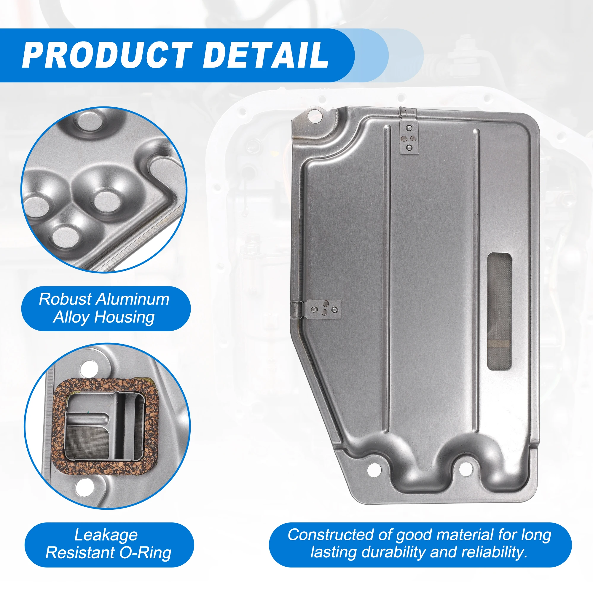 UXCELL A140E A140L Automatic Transmission Filter Oil Pan for Toyota RAV4 Base 2.0L L4-Gas 1996-2000 3533032030
