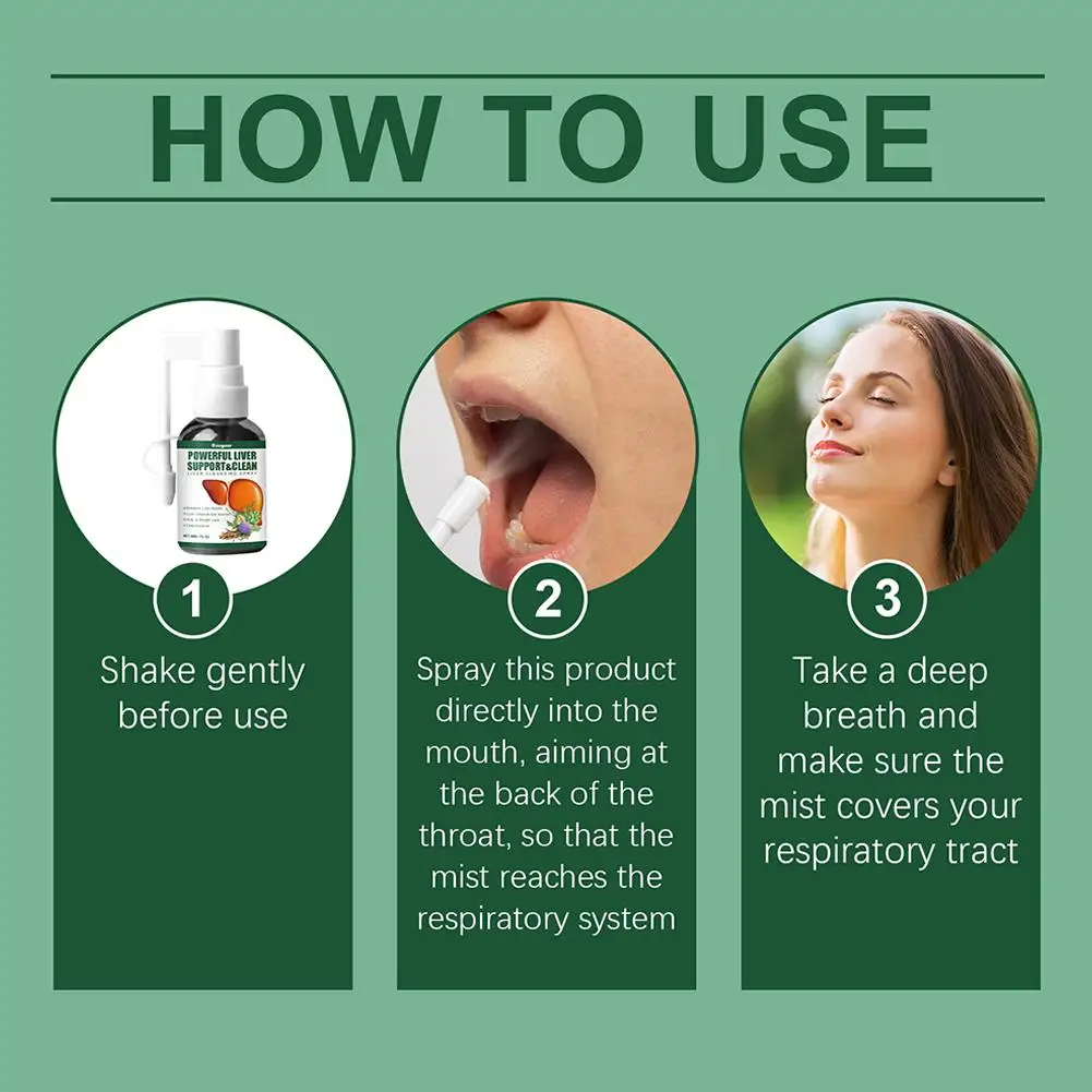 30ml Herbal Lung Cleansing Repair Spray Natural Nasal Nose Breath Cleaning Care Relieve Respiratory Discomfort Body Care nose care spray nasal spray