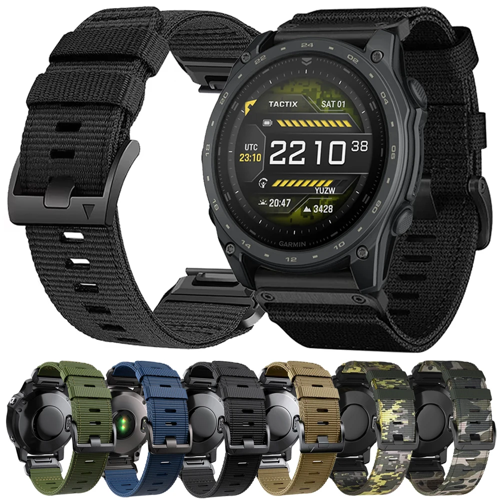 Enhanced Nylon Easy Fit Quick Release Watch Strap - 26mm