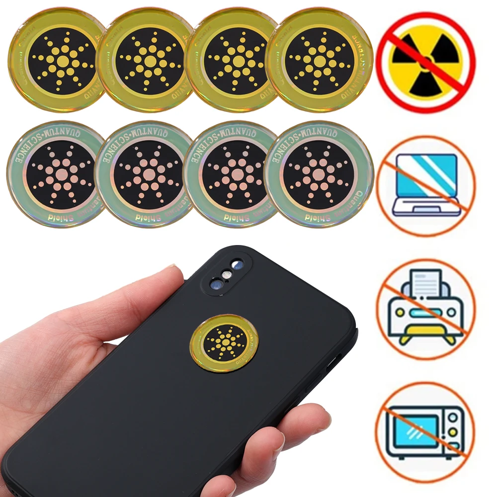 Universal Mobile Phone Anti Radiation Protection Stickers 360 Round Block Electromagnetic Waves for Mobile Computer WiFi Router