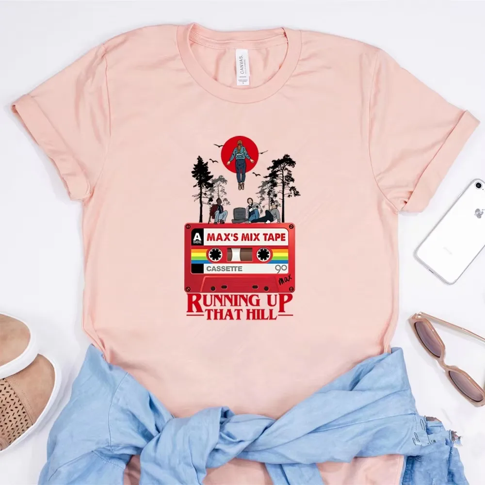 2025 Max Lieblingslied Run Up That Hill T-Shirt Will Byers Eleven Shirts The Upside Down Tees Trendige TV-Show inspirierte Tops Geschenk – Detail 11