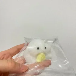 Taba Squishy Kawaii Handmade Silicone Hamster Stress Relief Toy (Light green)