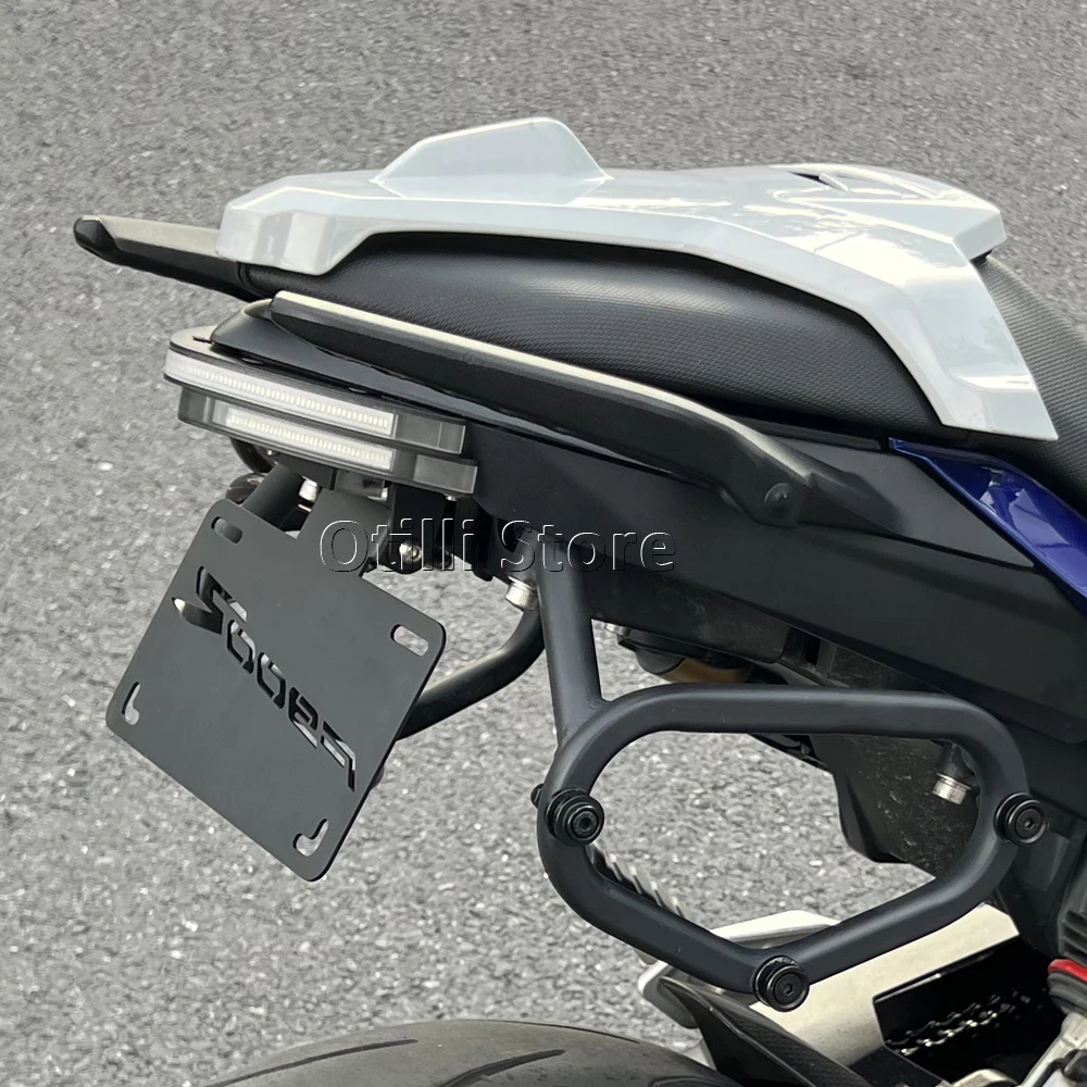 LED 테일 타이디 펜더 제거기 오토바이 번호판 홀더 번호판 라이트 BMW F900R F900XR F 900 R XR 방향 지시등용