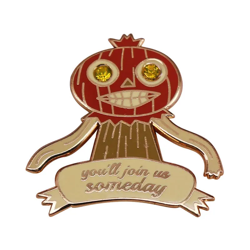 

A2296 Halloween Enamel Pin Custom You’ll join us someday Pumpkin Brooches Backpack Clothes Lapel Pin Funny Badge Jewelry Gift