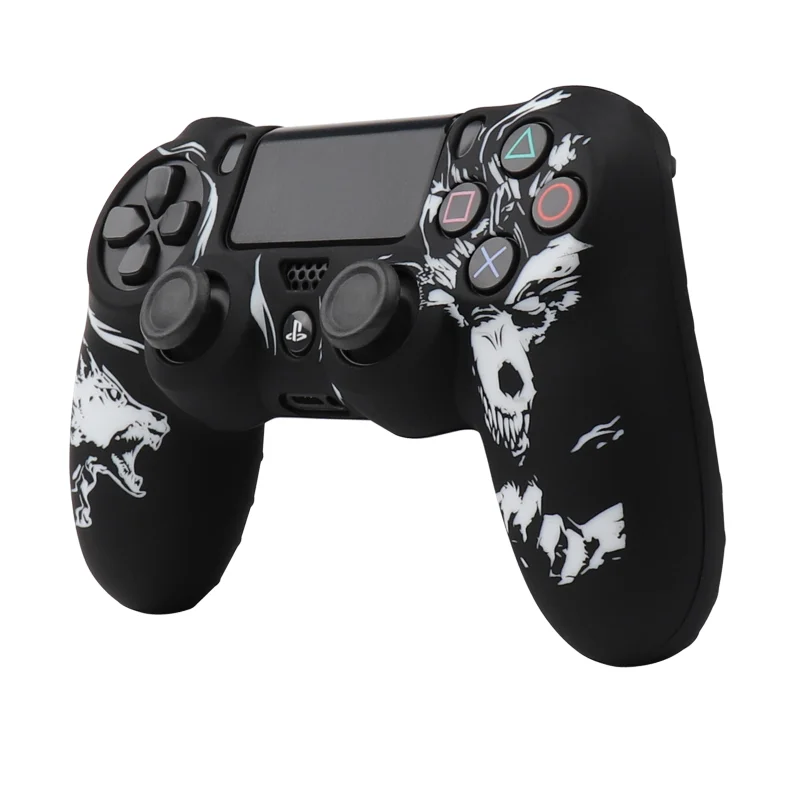 Laser Carving Soft Silicone Control Cover For Playstation
