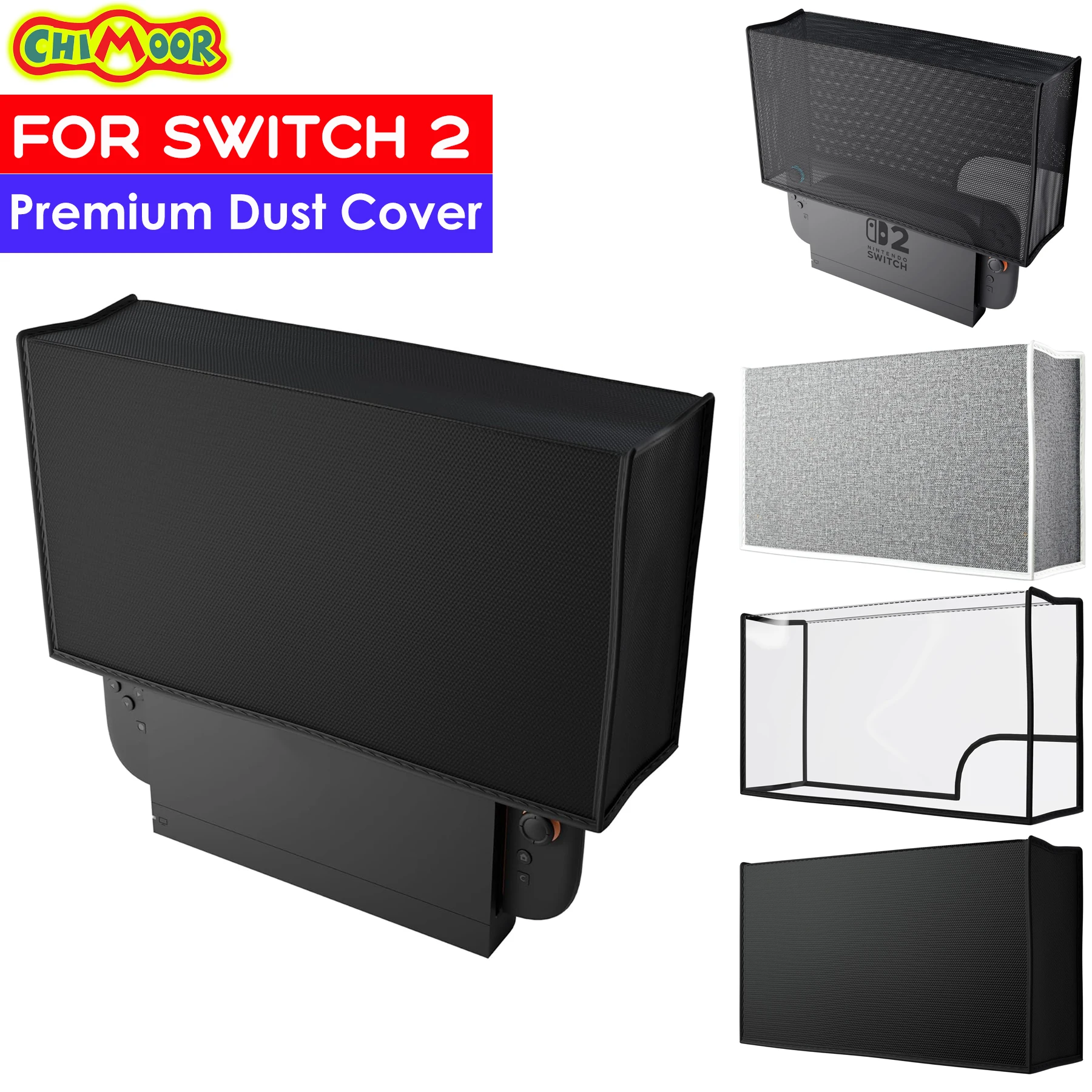 Premium Dust Cover for Switch 2 – Water-Resistant Cover Sleeve Protects Console & Dock from Dust, Scratches & Spills 1