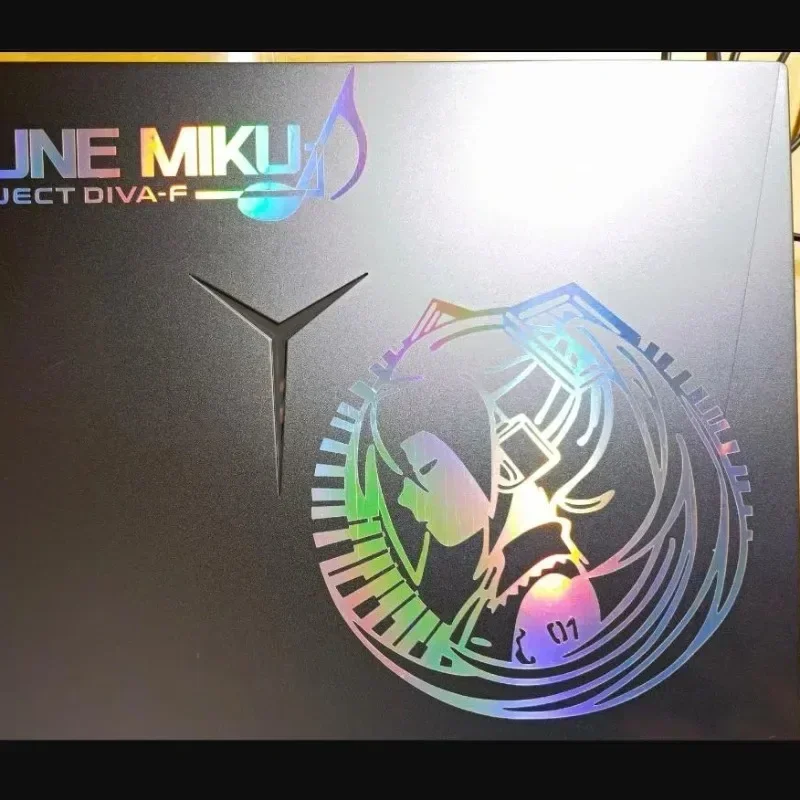 Miku colorful reflective laser car trunk sticker anime characters multicolored transparent sticker DIY laptop decor