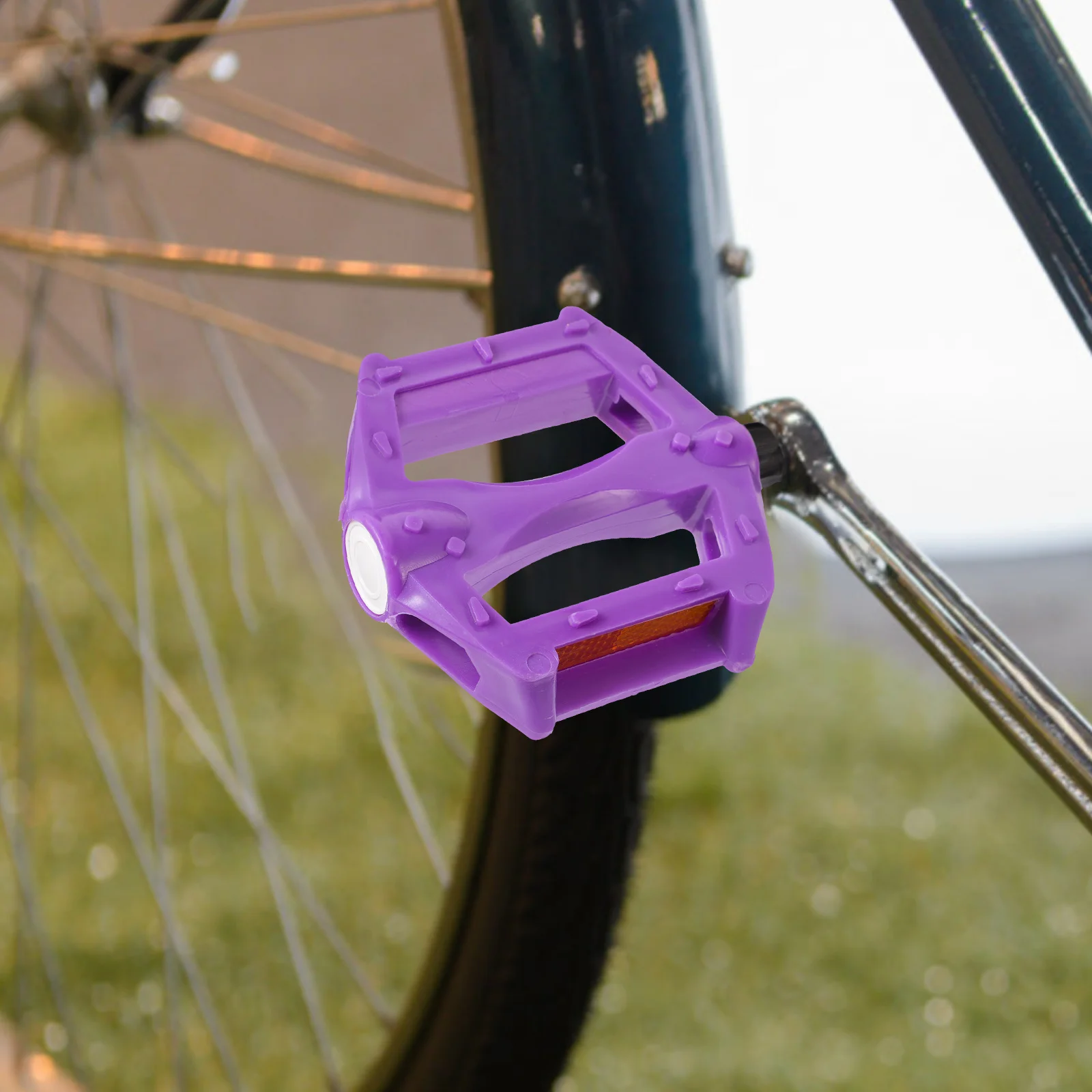 Adult Bicycle Mountain Bike Pedals Purple Outdoor Grip Anti-skid Bikes Replacement Child Fitness