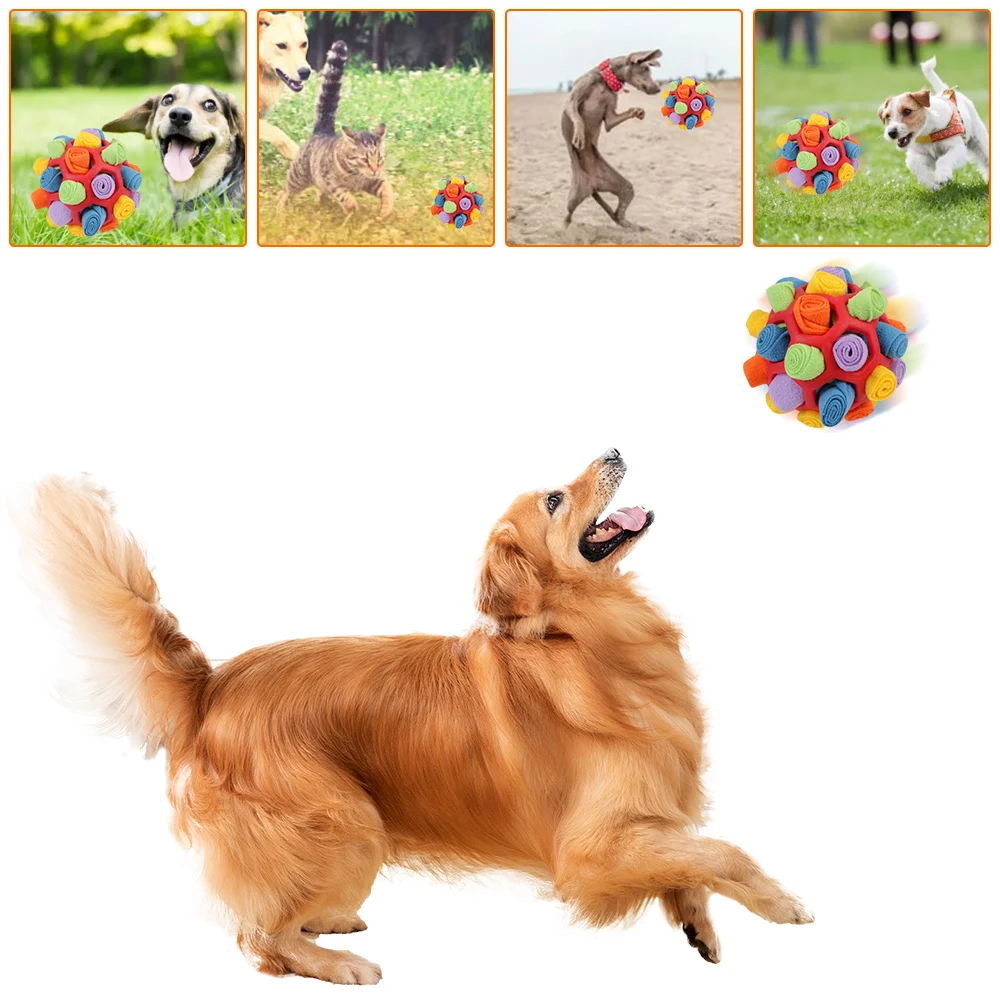 Interactive Dog Puzzle Toys Dog Sniffing Ball Slow Feeder Training  Educational Toy Encourage Natural Foraging Portable Dog Toys