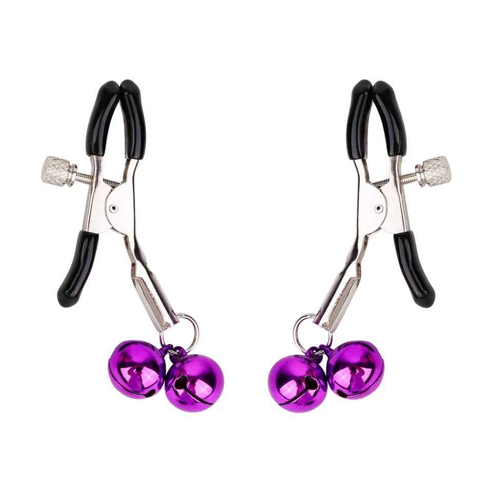 Nipple Stimulation Toys Nipple Clips With Bell - Adjustable Stainless Steel Clamps, Non-Piercing Body Jewelry & Couple's Toy (2pcs) Vibrating Nipple Clamps Nipple Stimulation Toys Nipple Clips With Bell - Adjustable Stainless Steel Clamps, Non-Piercing Body Jewelry & Couple's Toy (2pcs) Vibrating Nipple Clamps
