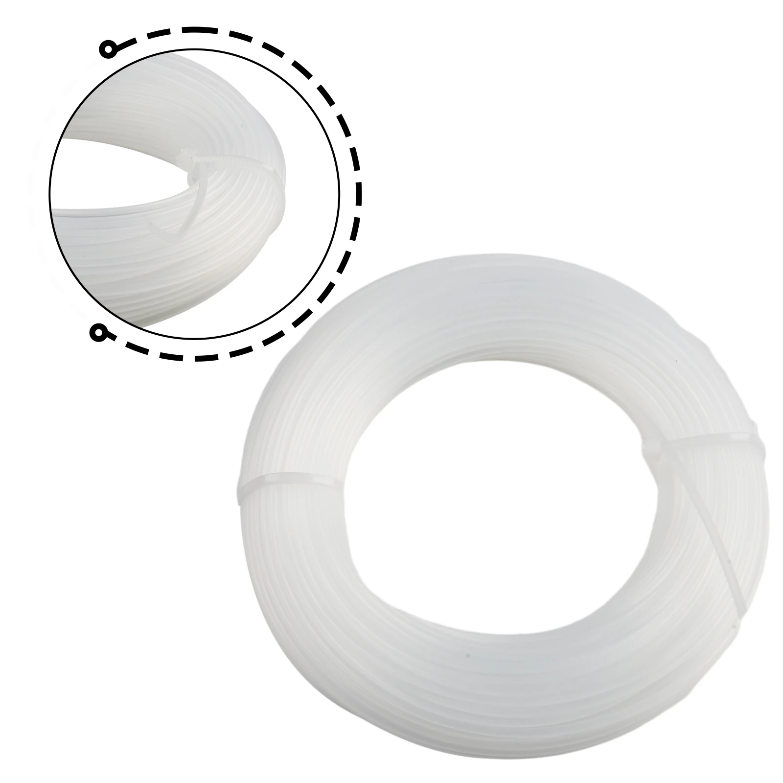 

High Quality Nylon White 1 Roll Cutting Lines Round Garden Grass Practicall Replacement Care Cord Wire Electric