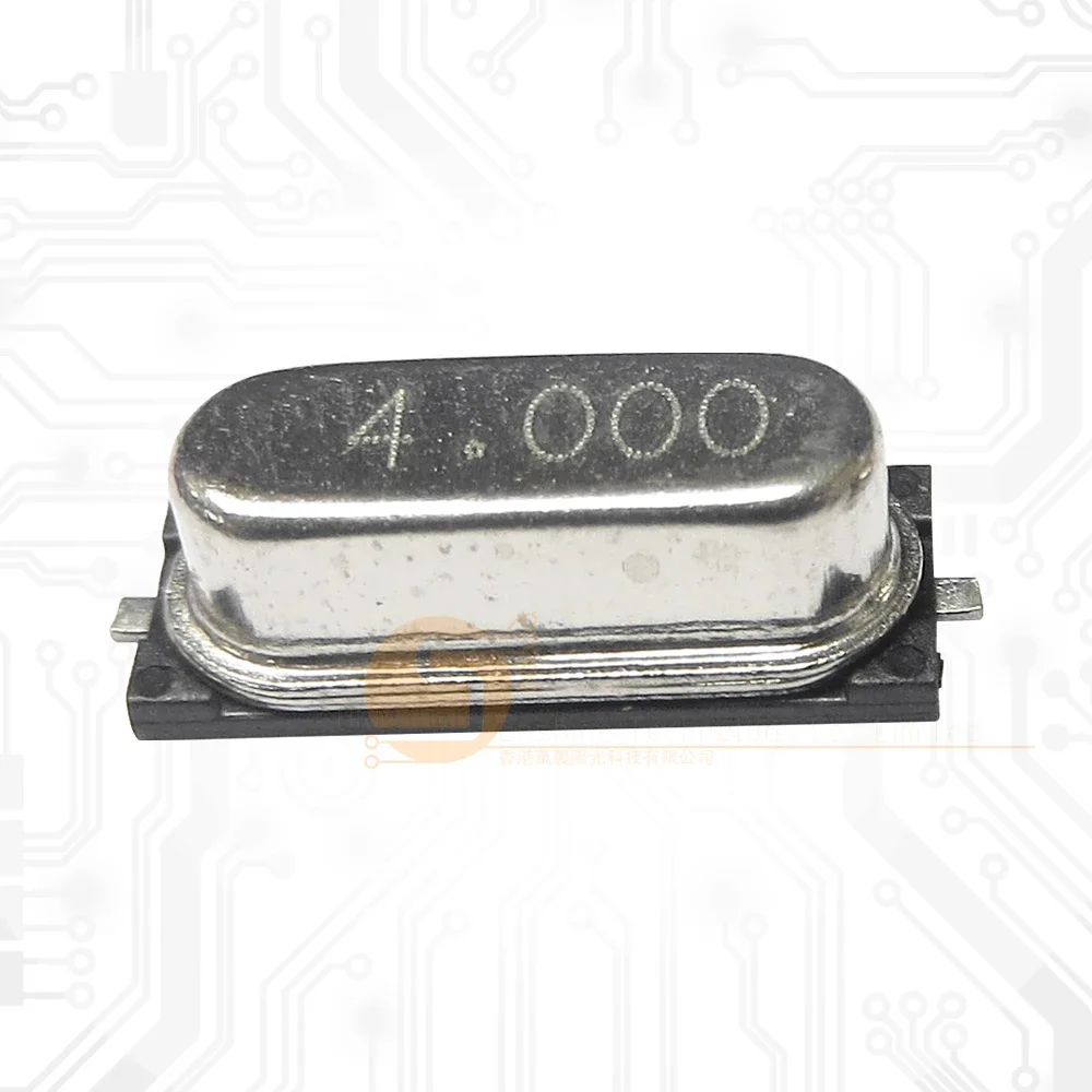 20PCS 크리스탈 오실레이터 크리스탈 공진기 4MHz 4M 4.000MHz 4.000M 4.000 49S HC-49S SMD 패시브 크리스탈 쿼츠
