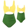 Summer Matching Family Bathing Suits Mother Girl Bikini Swimsuit For Mom and Daughter Swimsuits Female Baby Kids Beach Swimwear 2