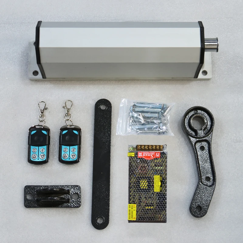 Automatic Door Closer Unit Crank 90 Degree Induction Motor Side Mounted Electric Door Opener